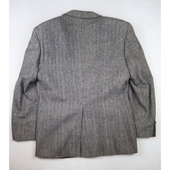 HILL & ARCHER - WOMEN'S BEIGE & BLACK HERRINGBONE BLAZER JACKET SPORT COAT - 40R - Picture 9 of 9